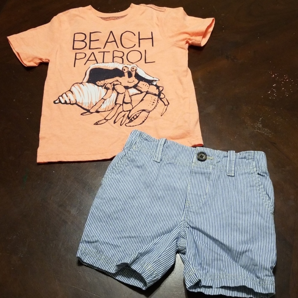 Carters shirt and shorts set size 2t